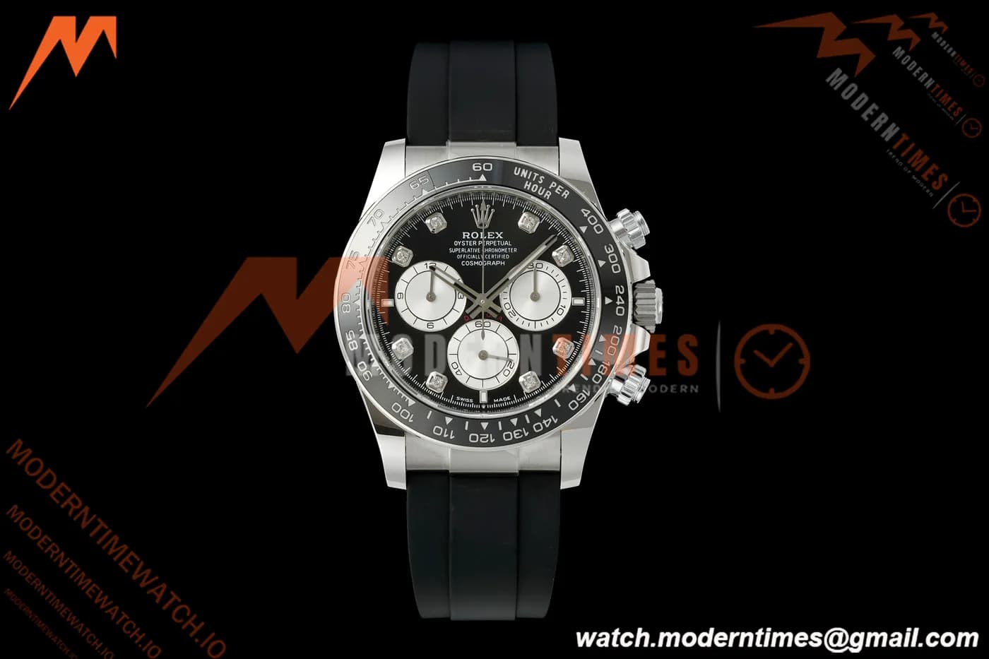 Rolex - Daytona 126519LN 40mm Gain Weight SS/RU Blk/Gry/Dia ERF JH4131 Free Sprung