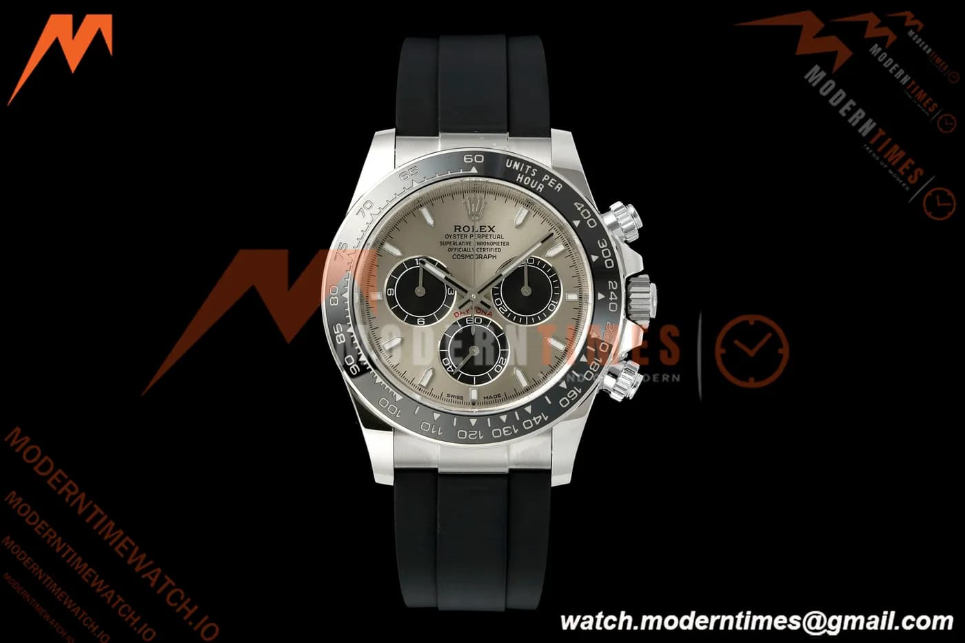 Rolex - Daytona 126519LN 40mm Gain Weight SS/RU Gry/Blk/Stk ERF JH4131 Free Sprung