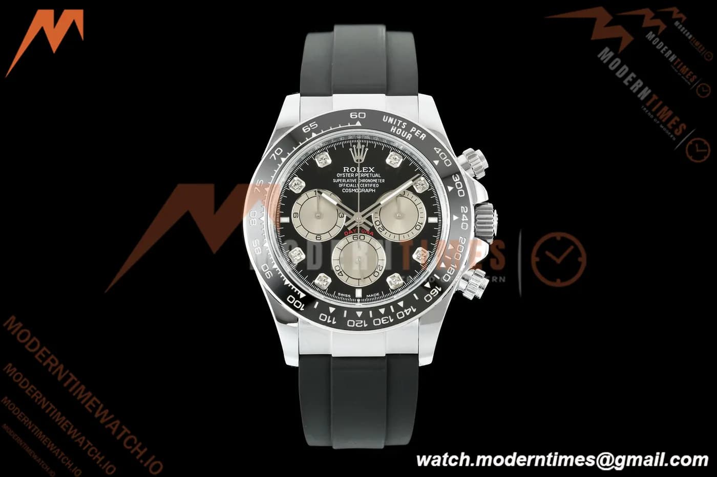 Rolex - Daytona 126519LN 40mm Gain Weight SS/RU Blk/Gry/Dia QF V18 JH4131 Free Sprung