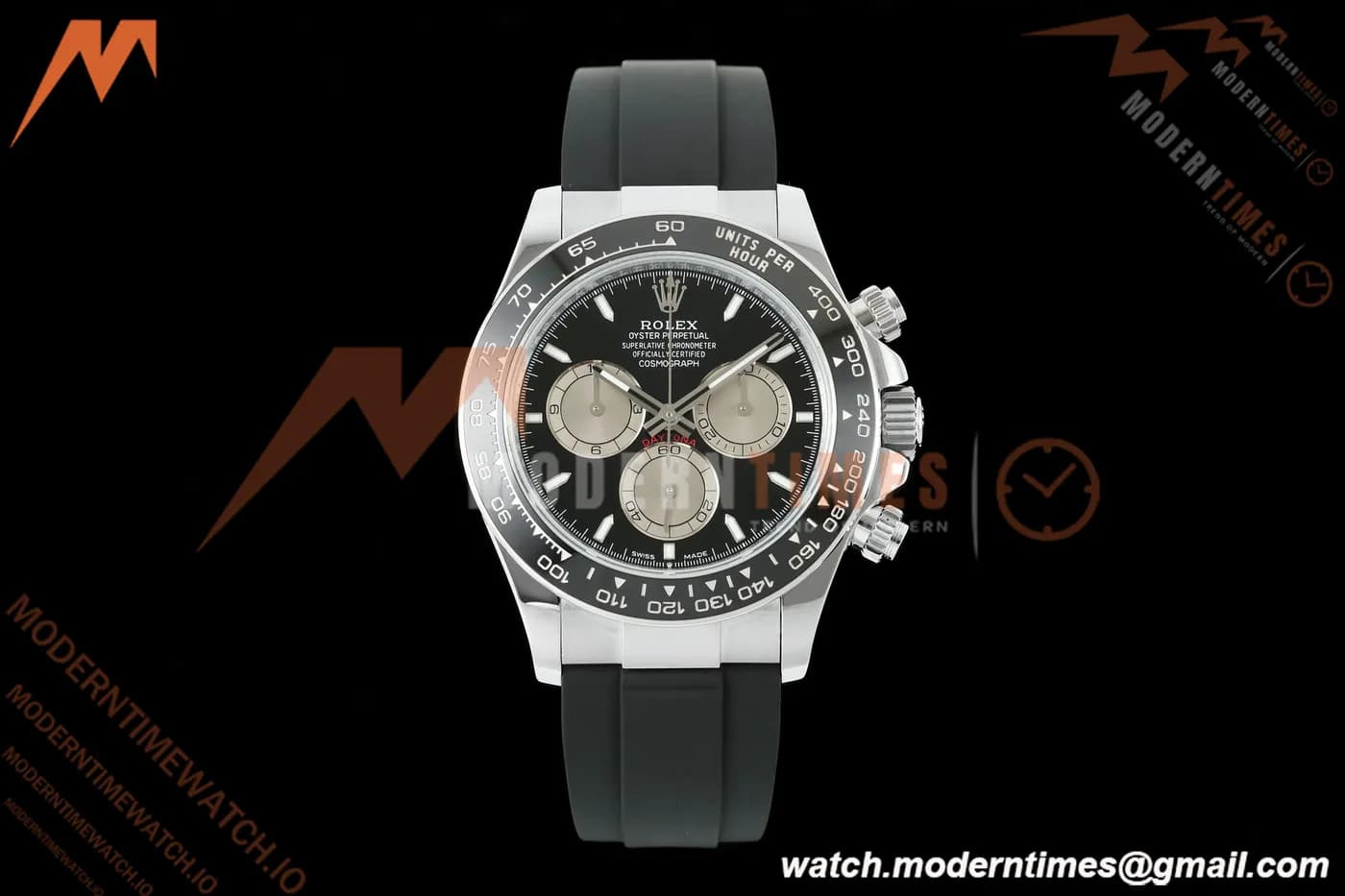 Rolex - Daytona 126519LN 40mm Gain Weight SS/RU Blk/Gry/Stk QF V18 JH4131 Free Sprung