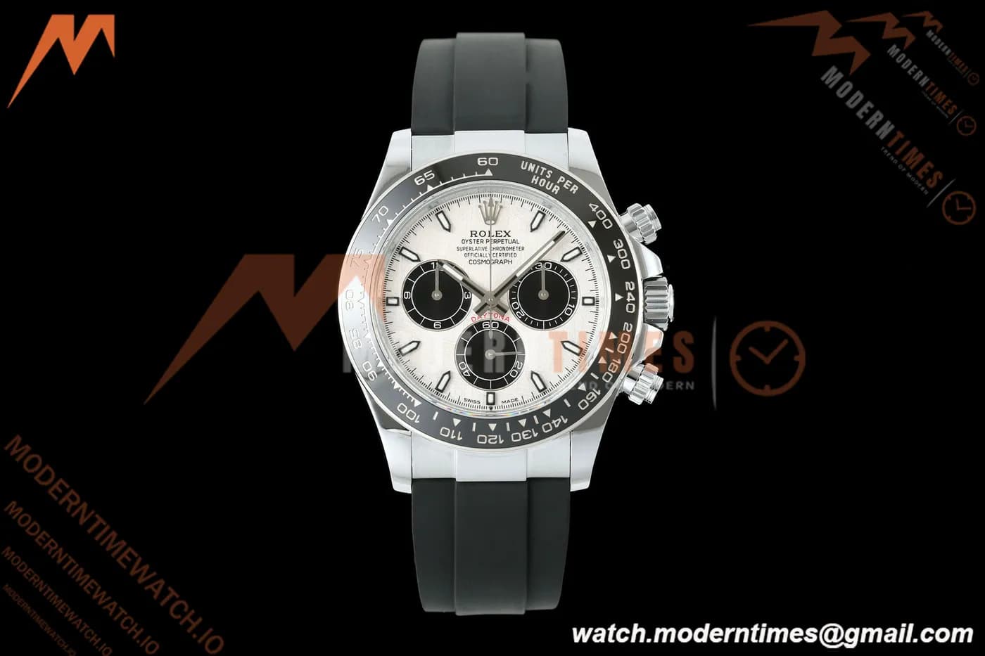 Rolex - Daytona 126519LN 40mm Gain Weight SS/RU Meteorite/Blk/Stk QF V18 JH4131 Free Sprung
