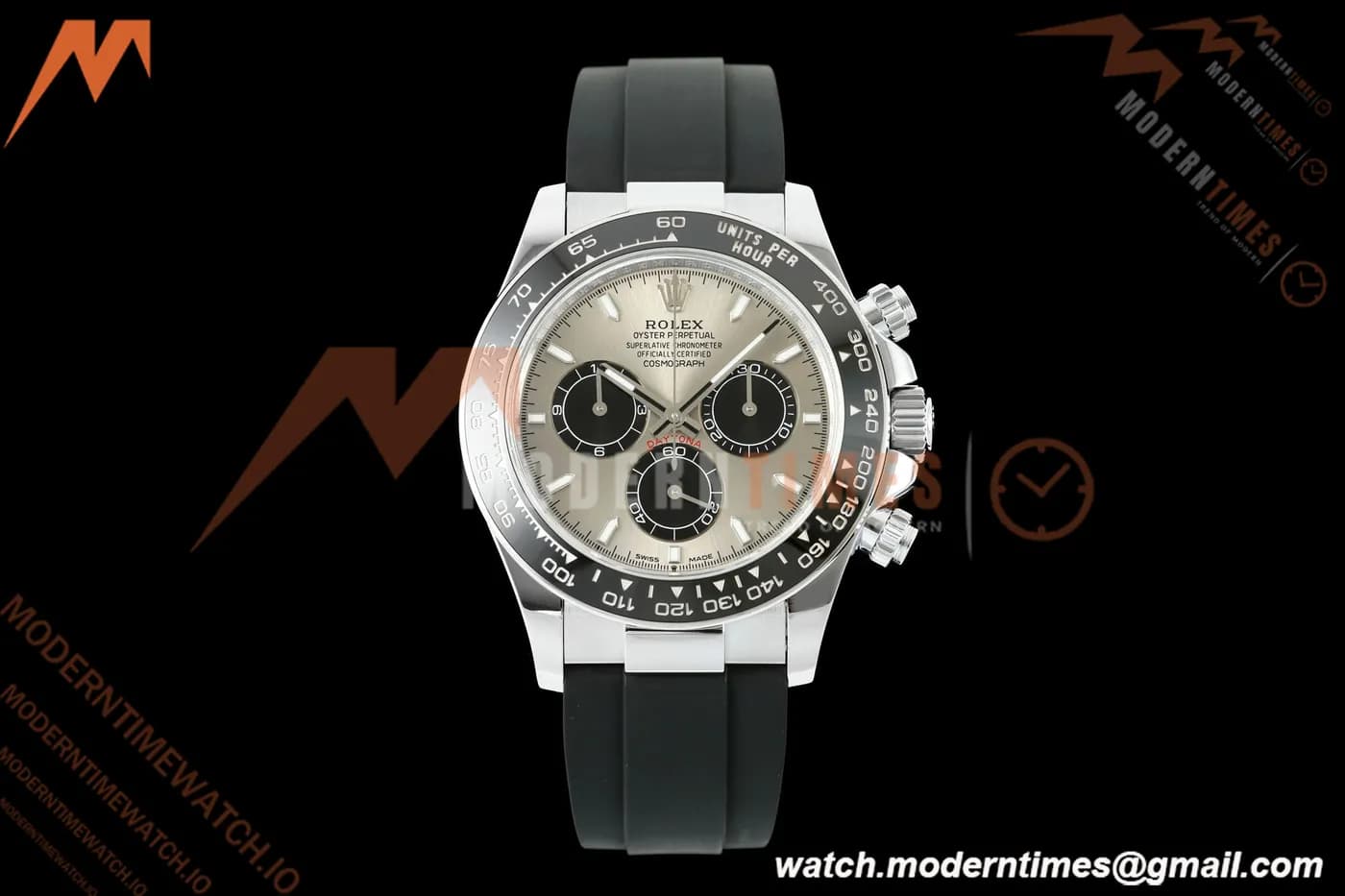 Rolex - Daytona 126519LN 40mm Gain Weight SS/RU Gry/Blk/Stk QF V18 JH4131 Free Sprung