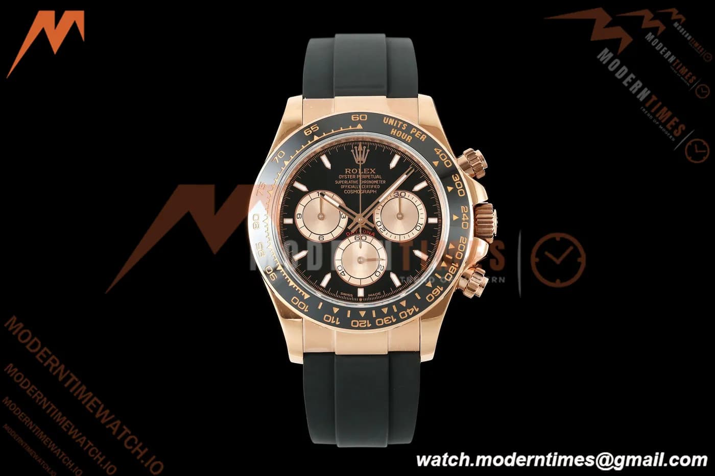 Rolex - Daytona 126515LN 40mm Gain Weight RG/RU Blk/RG/Stk QF V18 JH4131 Free Sprung