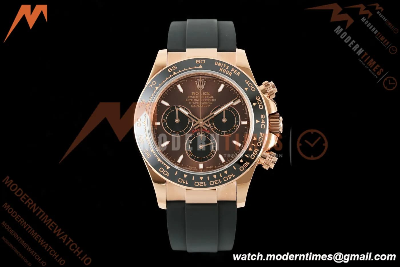 Rolex - Daytona 126515LN 40mm Gain Weight RG/RU Chocolate/Blk/Stk QF V18 JH4131 Free Sprung