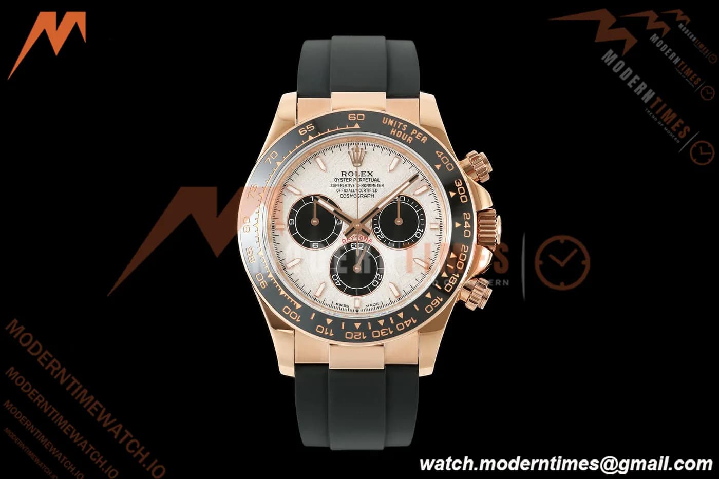 Rolex - Daytona 126515LN 40mm Gain Weight RG/RU Meteorite/Blk/Stk QF V18 JH4131 Free Sprung