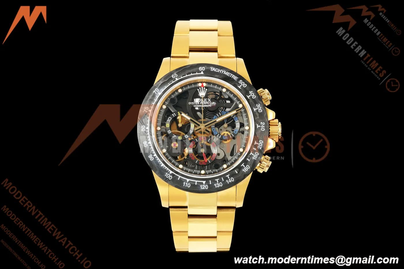 Rolex - Daytona 40mm Artisans De Genève La Montoya YG/YG Black Skeleton Dial Sonic SA4130