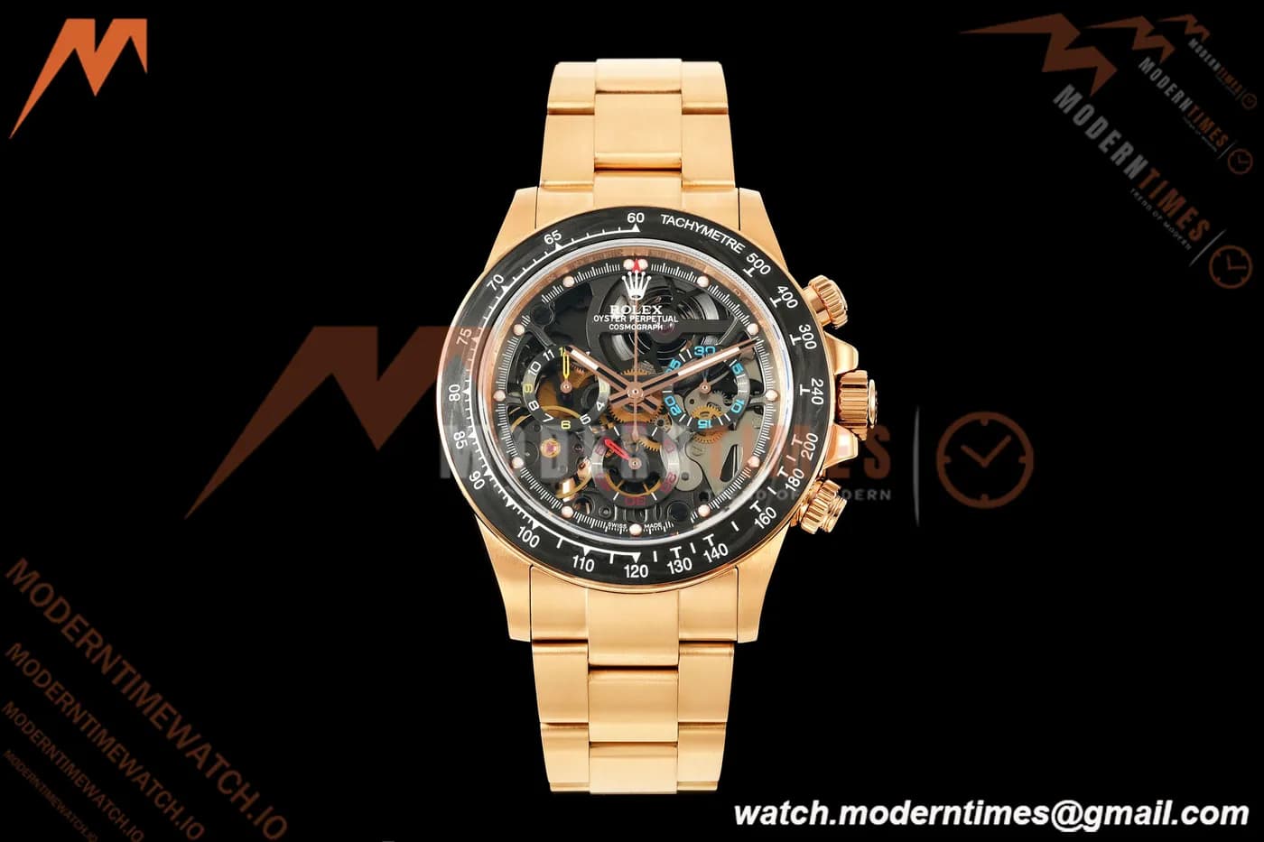 Rolex - Daytona 40mm Artisans De Genève La Montoya RG/RG Black Skeleton Dial Sonic SA4130