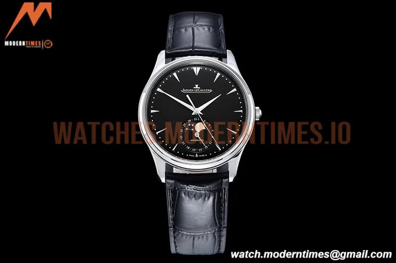 Jaeger LeCoultre - Master Ultra Thin Moonphase SS/LE Black ZF 1:1 MY9015