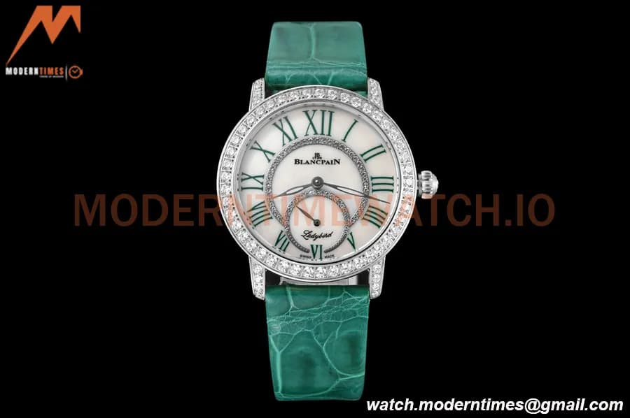 Blancpain - Ladybird Colors 35mm Green SS/LE DIA/RMN White MOP BLSF A23J