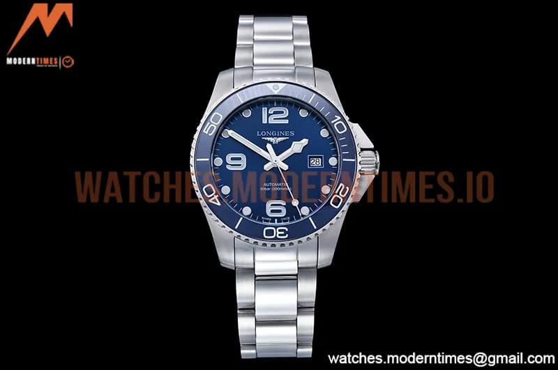 Longines - HydroConquest Mens 43mm SS/SS Blue XF A2892