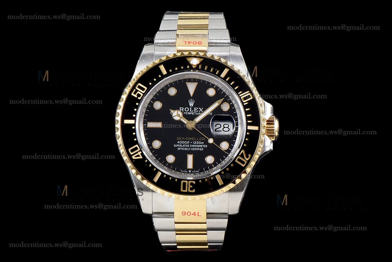 Rolex Sea Dweller Series YG/YG TT Cer Blk GMF Automatic m126603-0001