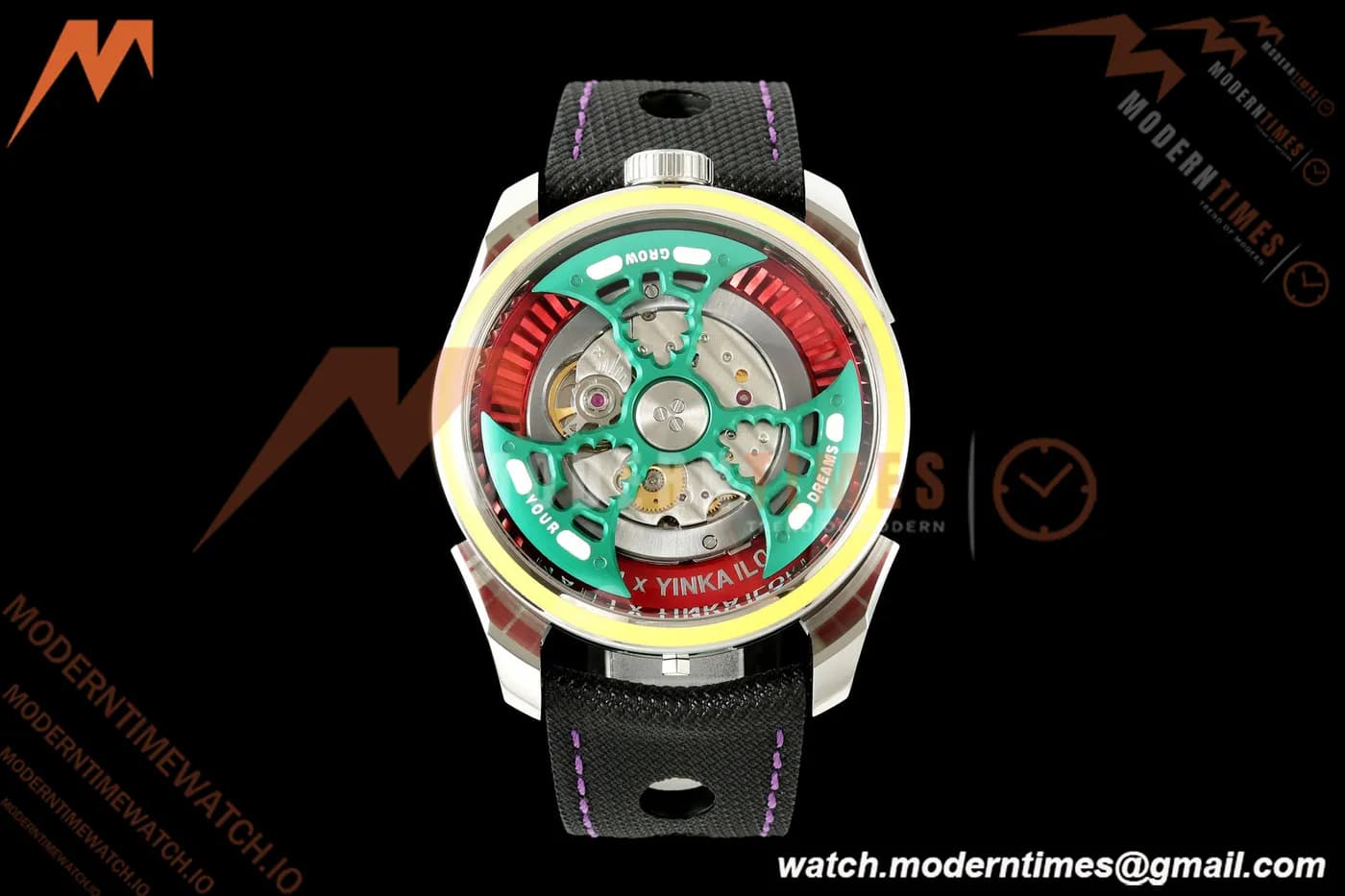 MB&F - M.A.D.1 ‘Grow Your Dreams’ 42mm SS/LE Yellow/Grn K1F MY821A