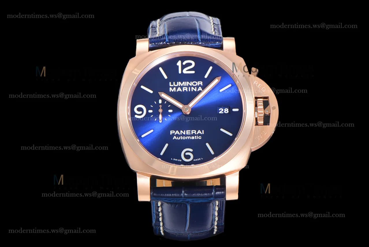 Panerai Luminor Series RG/LE Blu/Blu VSF Automatic PAM01112