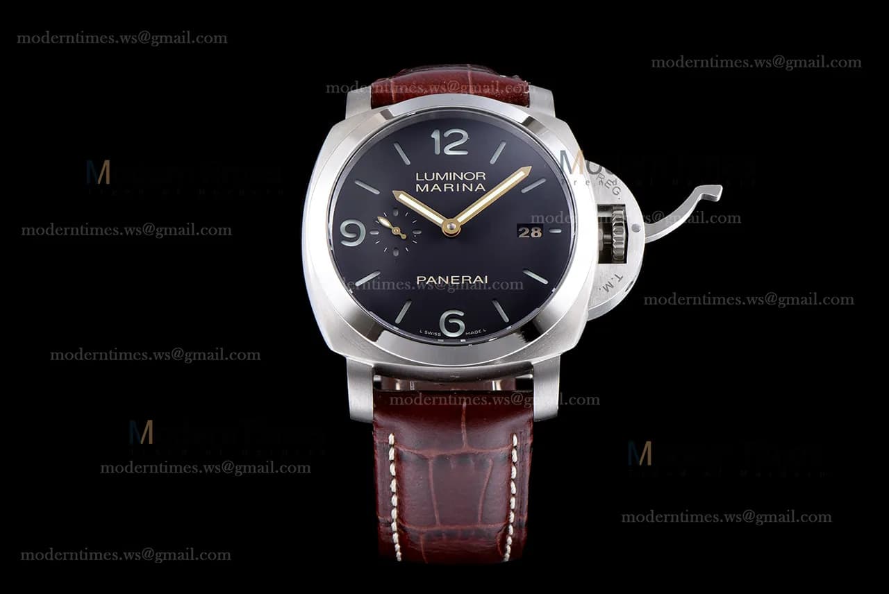 Panerai Luminor 1950 Series SS/RU Blk/Bro VSF Automatic PAM00351
