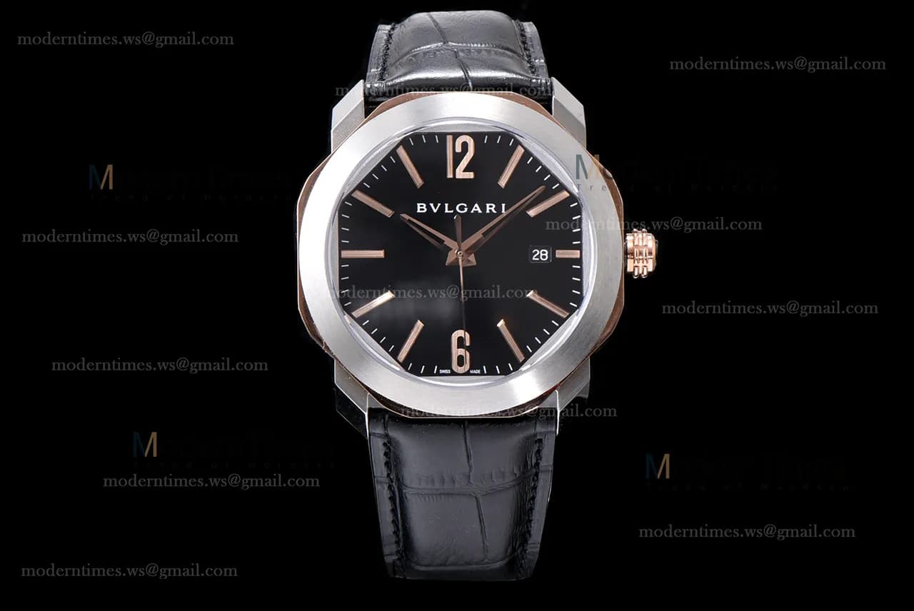 Bvlgari OCTO Series RG/LE Blk/Blk ZLO TT Aitomatic 102703 OC41C6SPGLD