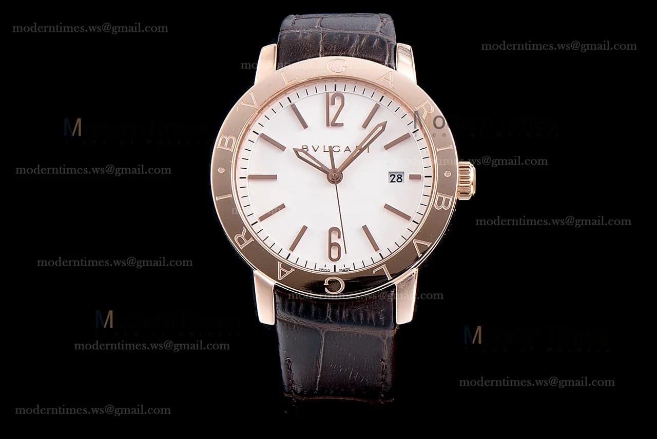 Bvlgari Bvlgari Series RG/LE Wht/Bro JUN Automatic 101869 BBP39WGLD
