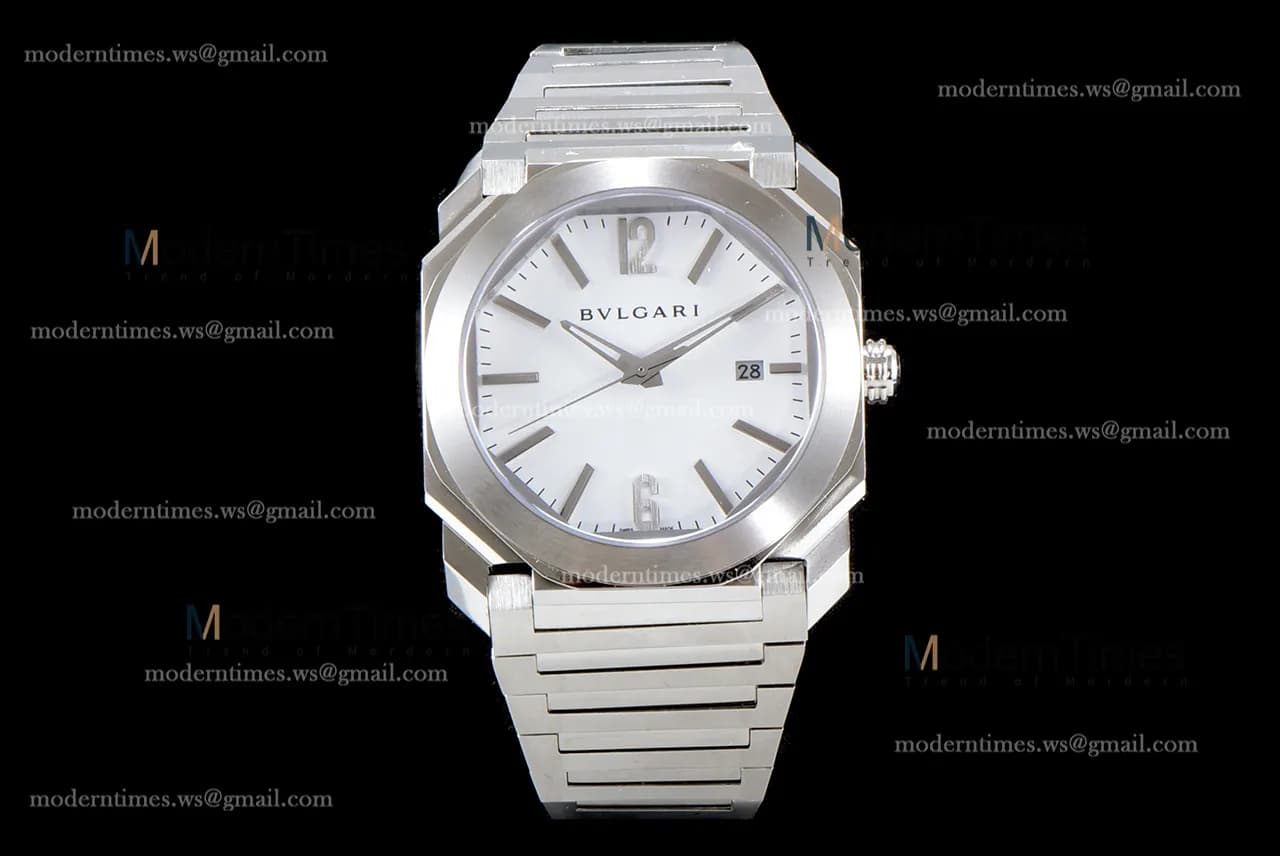 Bvlgari OCTO Series SS/SS Wht BVF Automatic 102031 BGO41BSSD