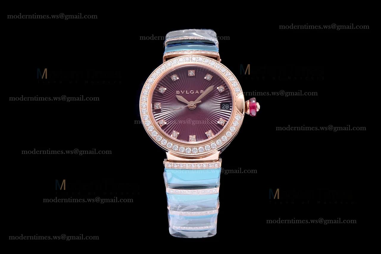Bvlgari LVCEA Series Diams RG/RG Red BVF Automatic/Quartz