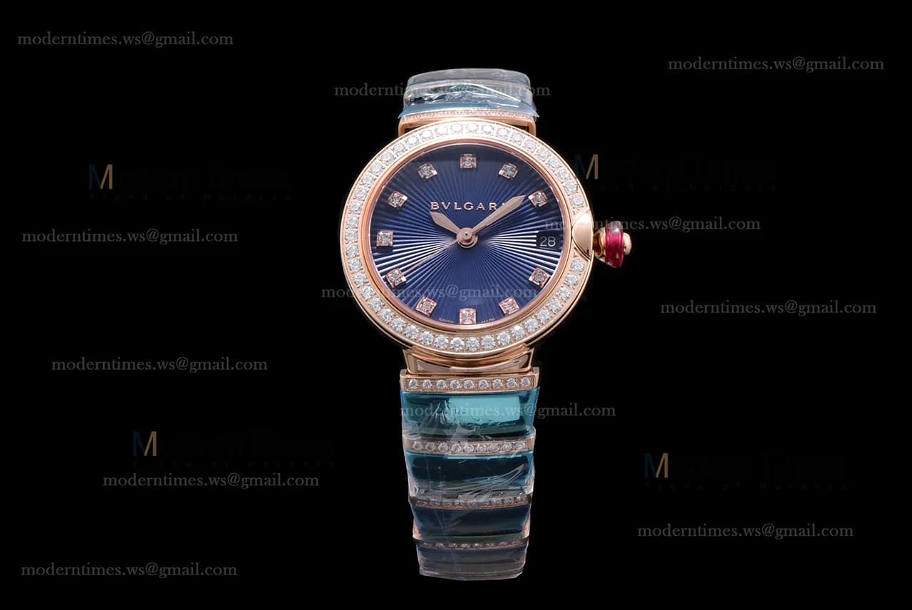 Bvlgari LVCEA Series Diams RG/RG Blu BVF Automatic/Quartz