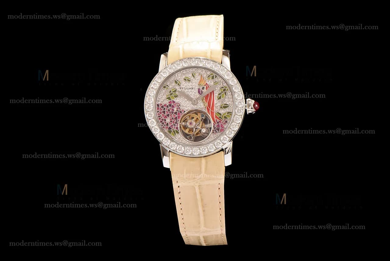 Bvlgari Bvlgari Series SS/SS Diams/Wht Tourbillon TFF Automatic 102165 BBLP37PDGDLTB
