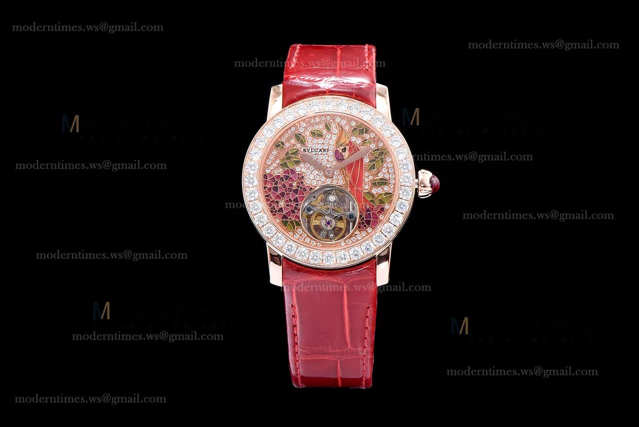 Bvlgari Bvlgari Series RG/LE Diams Red/Red Tourbillon TFF Automatic 102165 BBLP37PDGDLTB