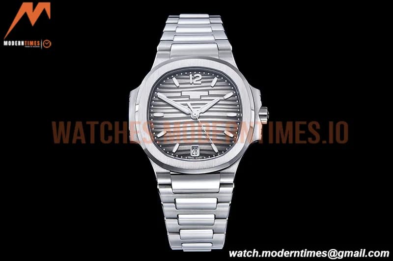 Patek Philippe - Nautilus Ladies 7118 35mm SS/SS Grey/Stk PPF A324