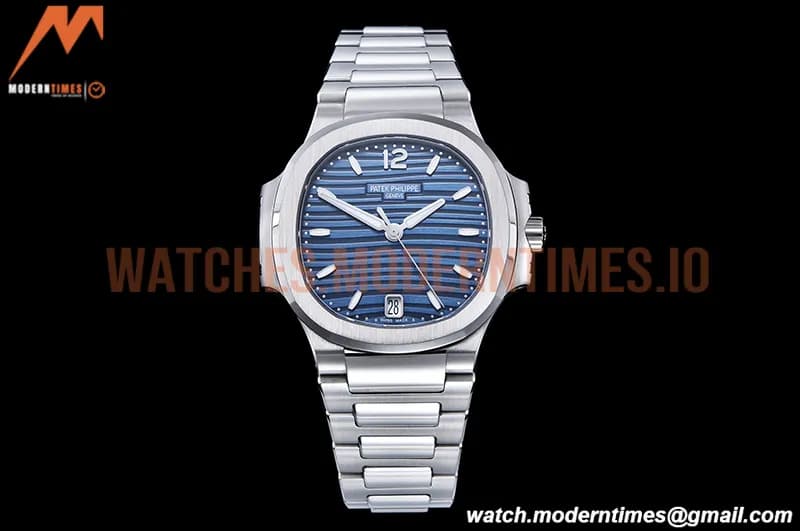 Patek Philippe - Nautilus Ladies 7118 35mm SS/SS Blue/Stk PPF A324