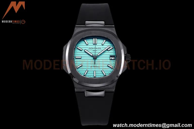 Patek Philippe - Nautilus AET 5711 40mm Black CER/RU Stk Tiffany Blue AMGF MY9015
