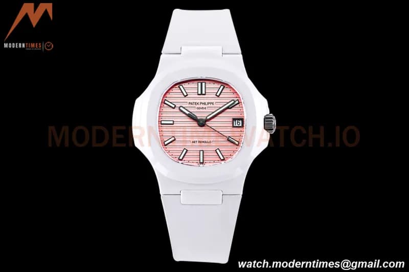 Patek Philippe - Nautilus AET 5711 40mm White CER/RU Pink/Stk AMGF MY9015