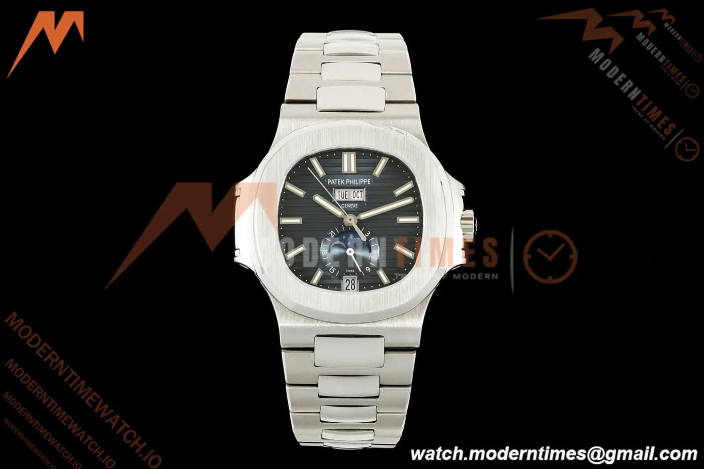 Patek Philippe - Nautilus 40.5mm Annual Calendar 5726/1A SS/SS Blue DF DD324