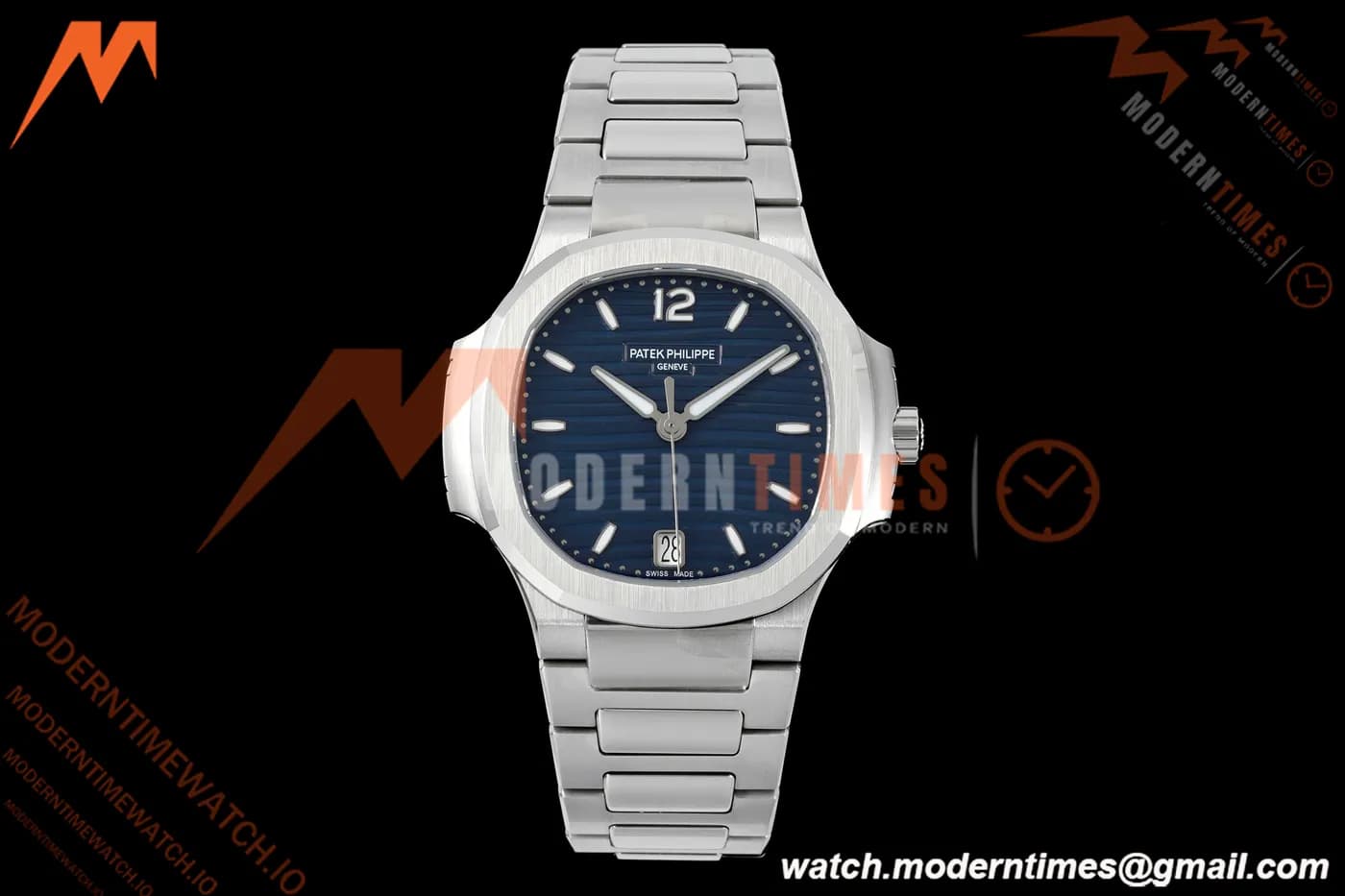 Patek Philippe - Nautilus Ladies 7118 35mm SS/SS Blue Dial 3KF DD324
