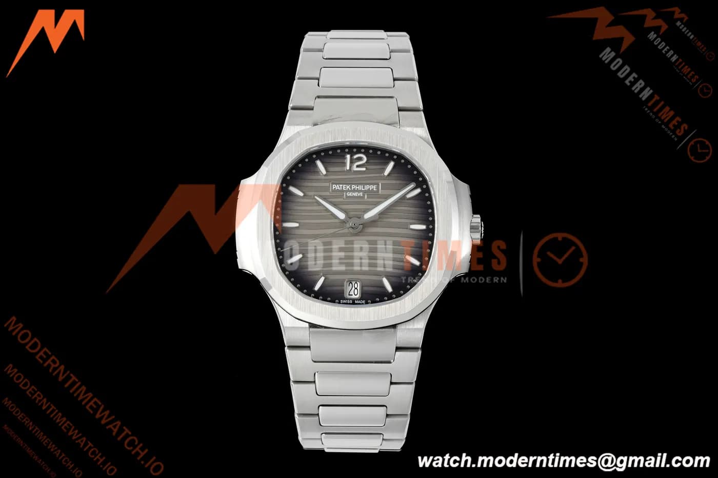 Patek Philippe - Nautilus Ladies 7118 35mm SS/SS Gray Dial 3KF DD324