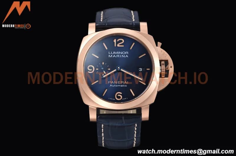 Panerai - PAM1112 Luminor Marina Goldtech 44mm RG/LE Blue TTF P9010