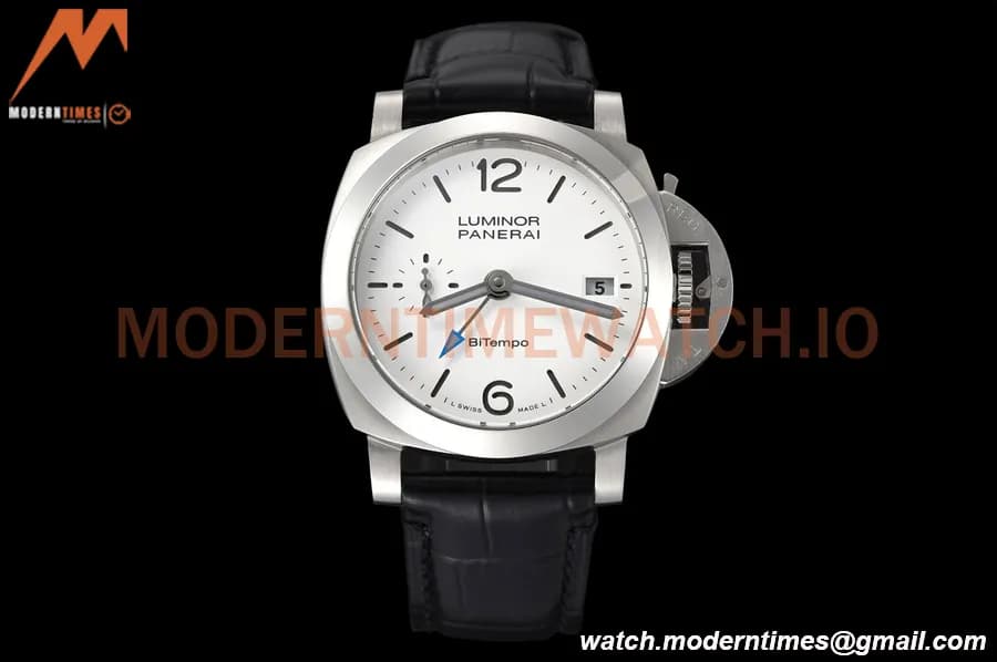 Panerai - PAM1367 Luminor Quaranta BiTempo GMT 40mm SS/LE White VSF P900