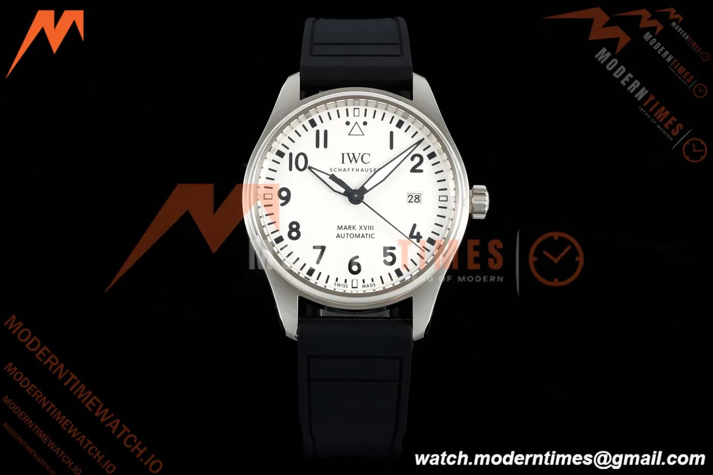 IWC - Mark XVIII 40mm Automatic IW327012 Pilots SS/RU Wht/Num BLSF MY9015