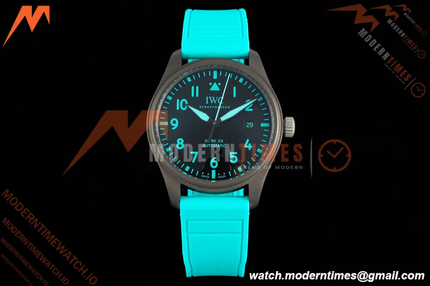 IWC - Mark XX 40mm Automatic IW328210 Pilots PVD/RU Blk/Num BLSF MY9015