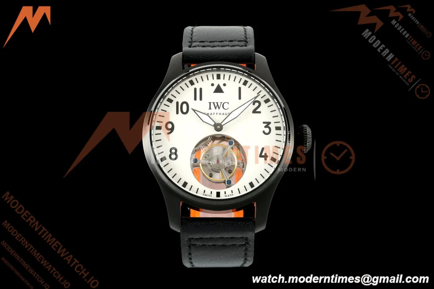 IWC - Big Pilots 43mm Le Petit Prince PVD/LE White Dial RMSF Tourbillon
