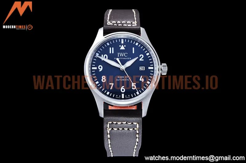 IWC - Mark XX IW328203 Brn SS/LE Blue YBF MY9015