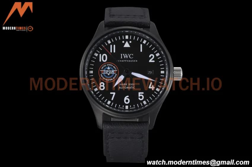 IWC - Mark XVIII 40mm Pilots Top Gun "SFTI" Automatic DLC/NY Black GDF MY8215