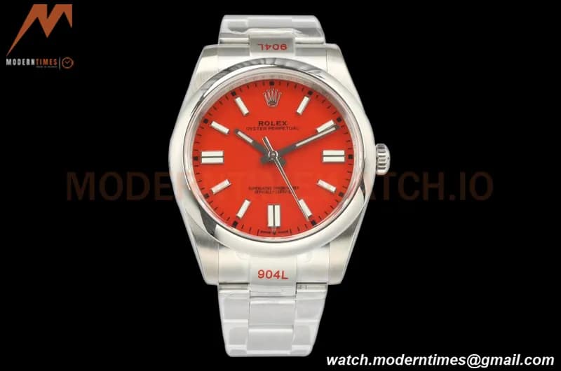Rolex - Oyster Pert. 41mm 124300 SS/SS Coral Red EWF A3230