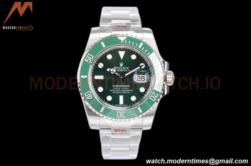 Rolex - Submariner 40mm 116610LV 316L SS/SS Green V2 EWF A3135
