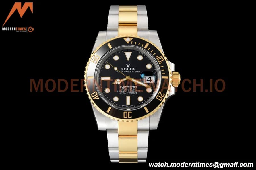 Rolex - Submariner 40mm 116613LN 904L YG/SS Black VSF VS3135