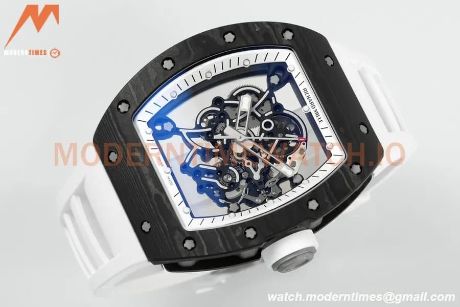 Richard Mille - RM055 Bubba Watson Black NTPT/RU Blk/White Rehaut Skeleton ZF RMUL2