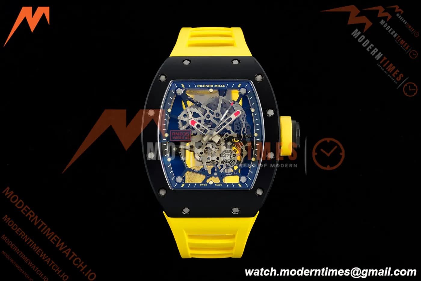 Richard Mille - RM035 Rafael Nadal Americas Limited CER/VRU Yelw/Yelw/Blk Skeleton KVF RMUL1