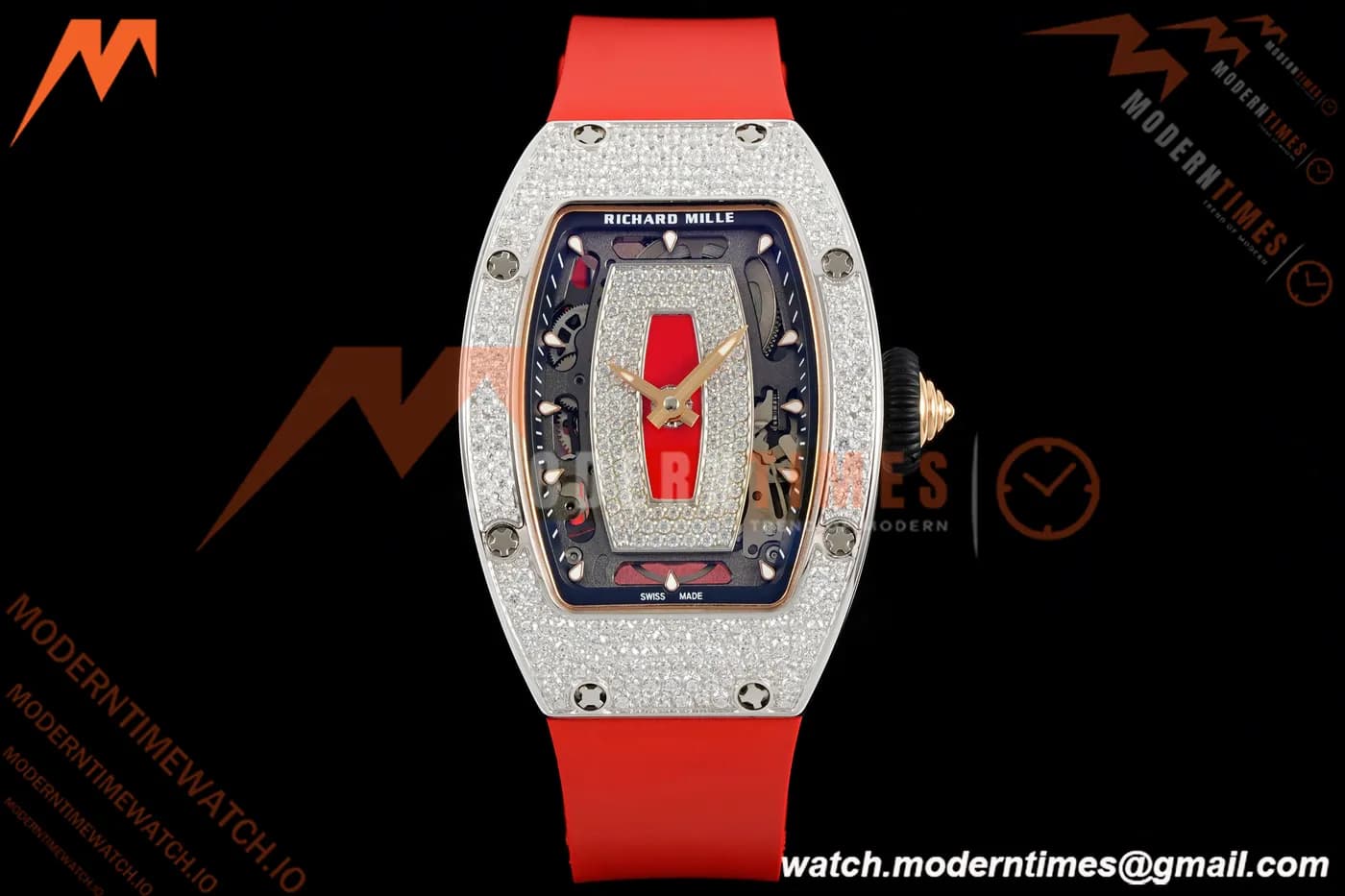 Richard Mille - RM07-01 Ladies Snow Set Diamond Red/RU/Wht Red Lips ZF Asian CRMA2