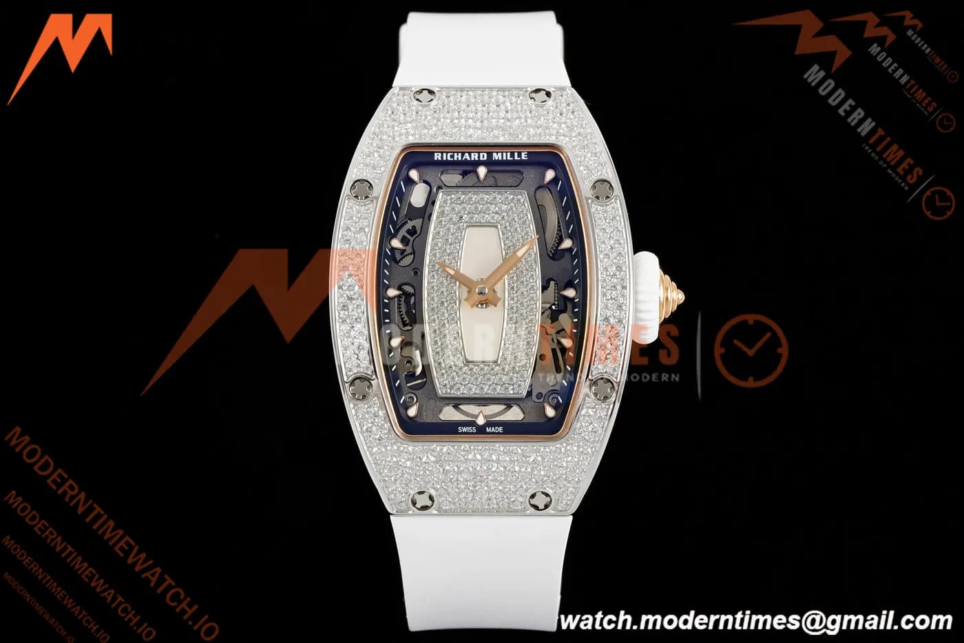 Richard Mille - RM07-01 Snow Set Diamond Crested Wht/RU/Wht White Mop ZF Asian CRMA2
