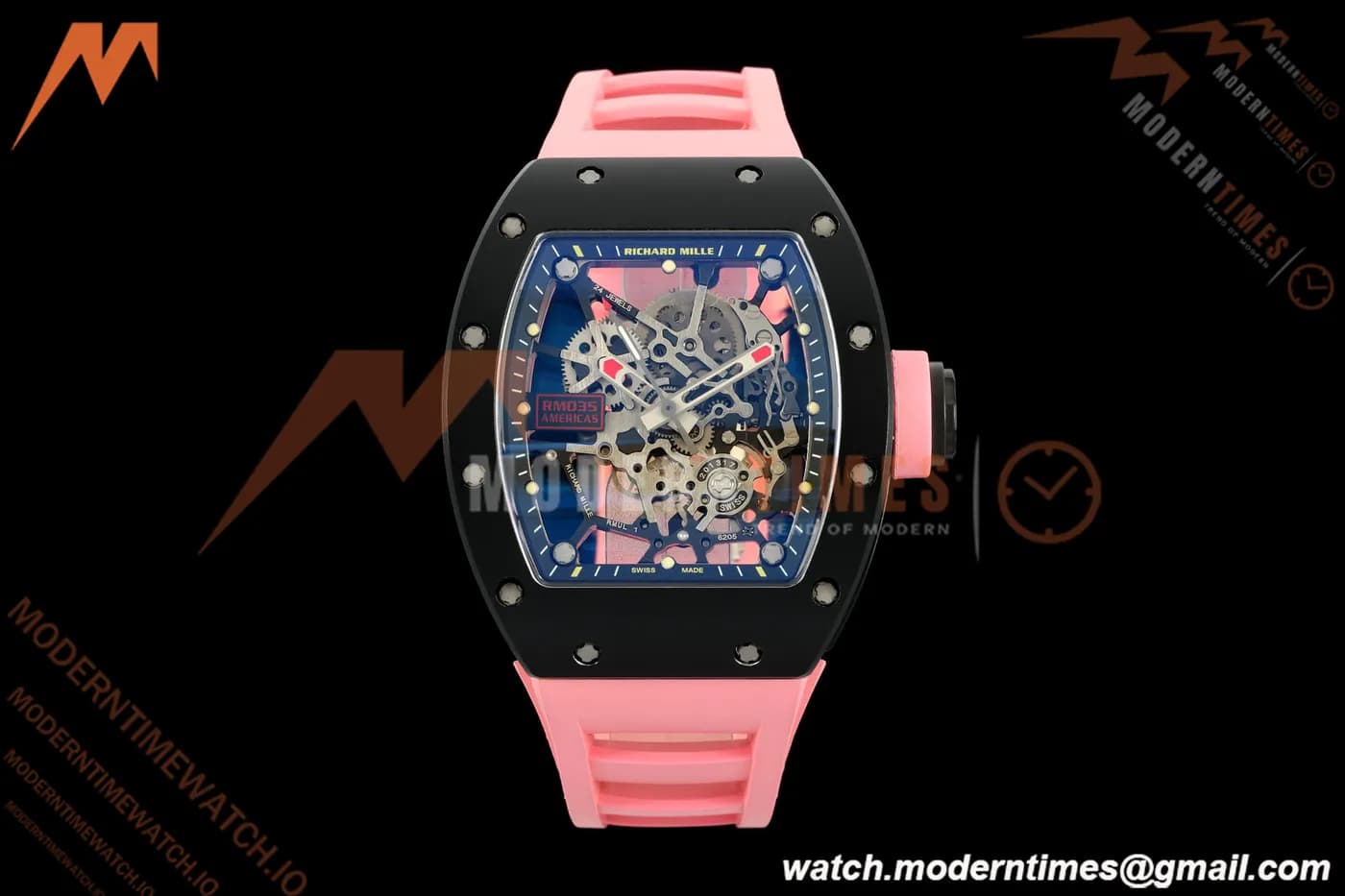 Richard Mille - RM035 Americas Rafael Nadal Pink CER/RU Blk/Ske Sonic RMUL1