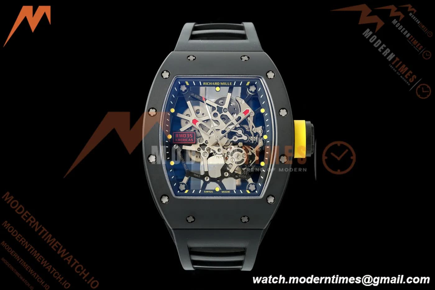 Richard Mille - RM035 Americas Rafael Nadal "Black Toro" CER/RU Blk/Ske ZF RMUL1