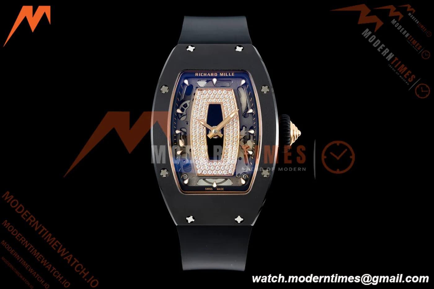 Richard Mille - RM07-01 Black Ceramic CER/RU Black Onyx ZF Asian CRMA2