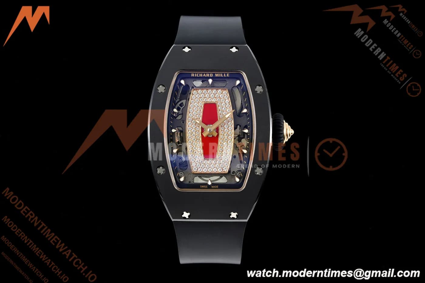Richard Mille - RM07-01 Black Ceramic CER/RU Red Onyx ZF Asian CRMA2